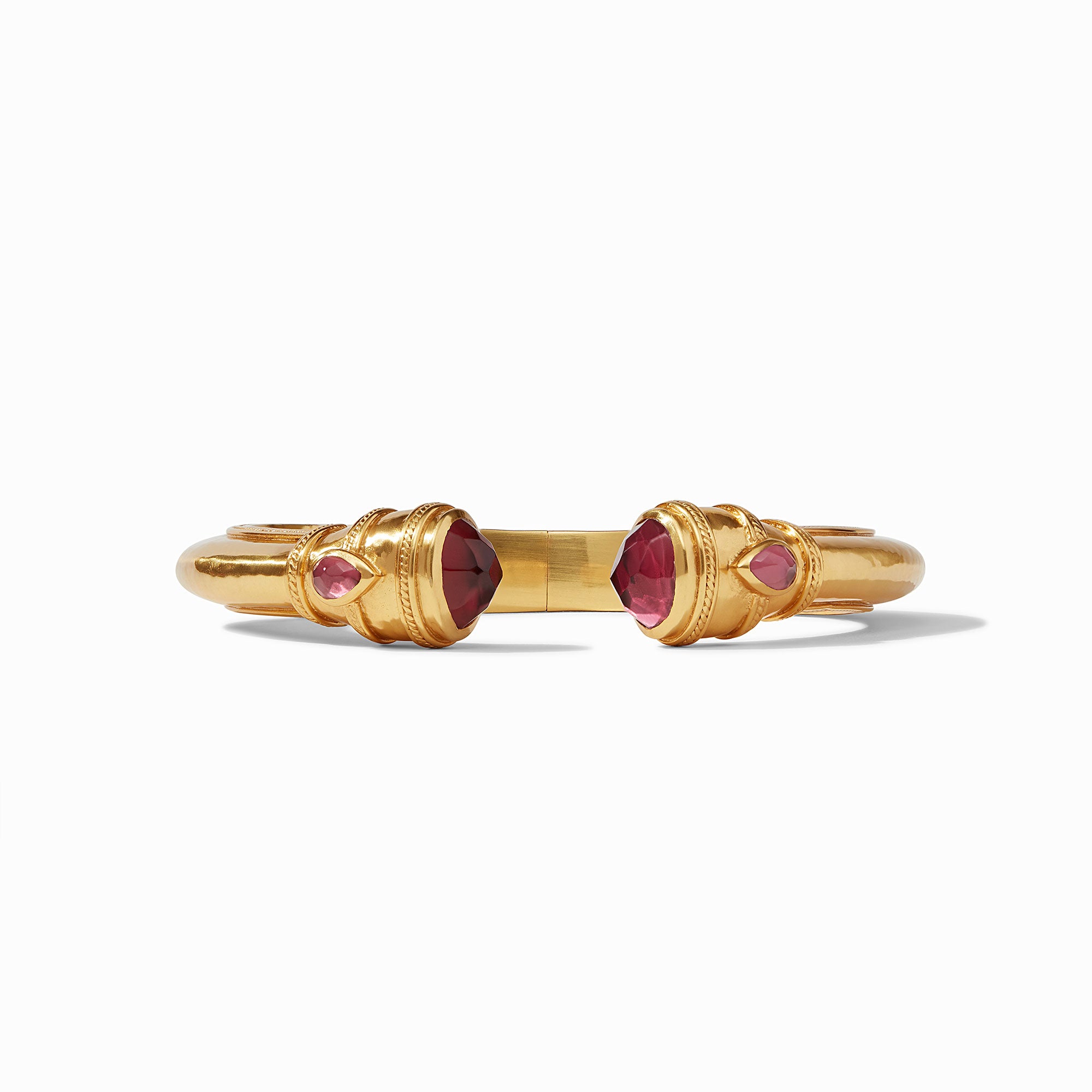 Julie Vos - Cannes Demi Cuff, Iridescent Ruby Red / Regular