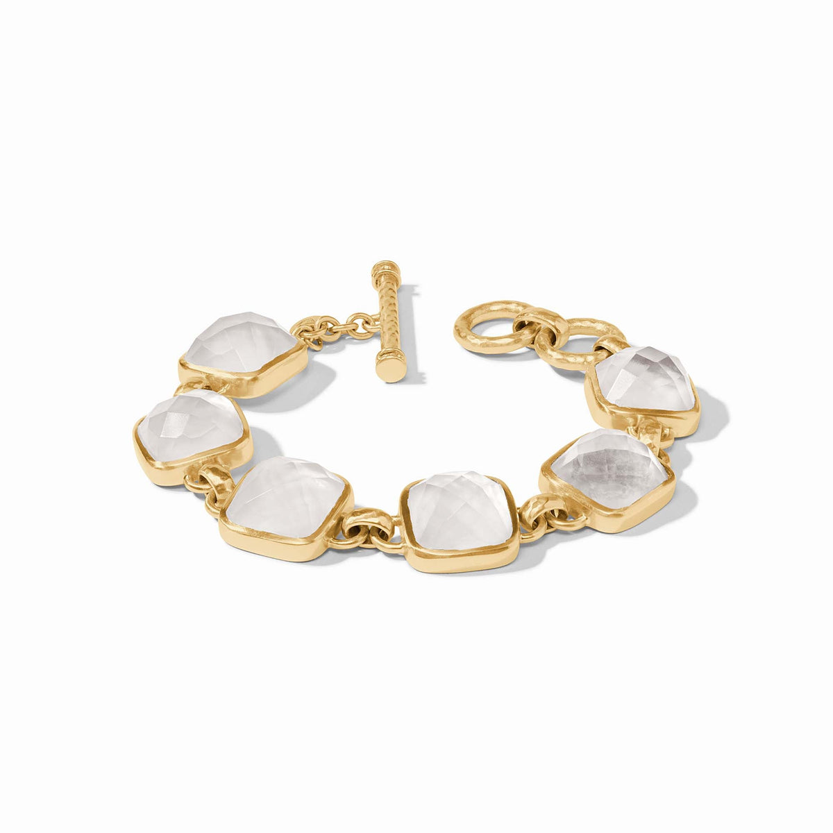 Julie Vos - Catalina Stone Bracelet, Iridescent Clear Crystal