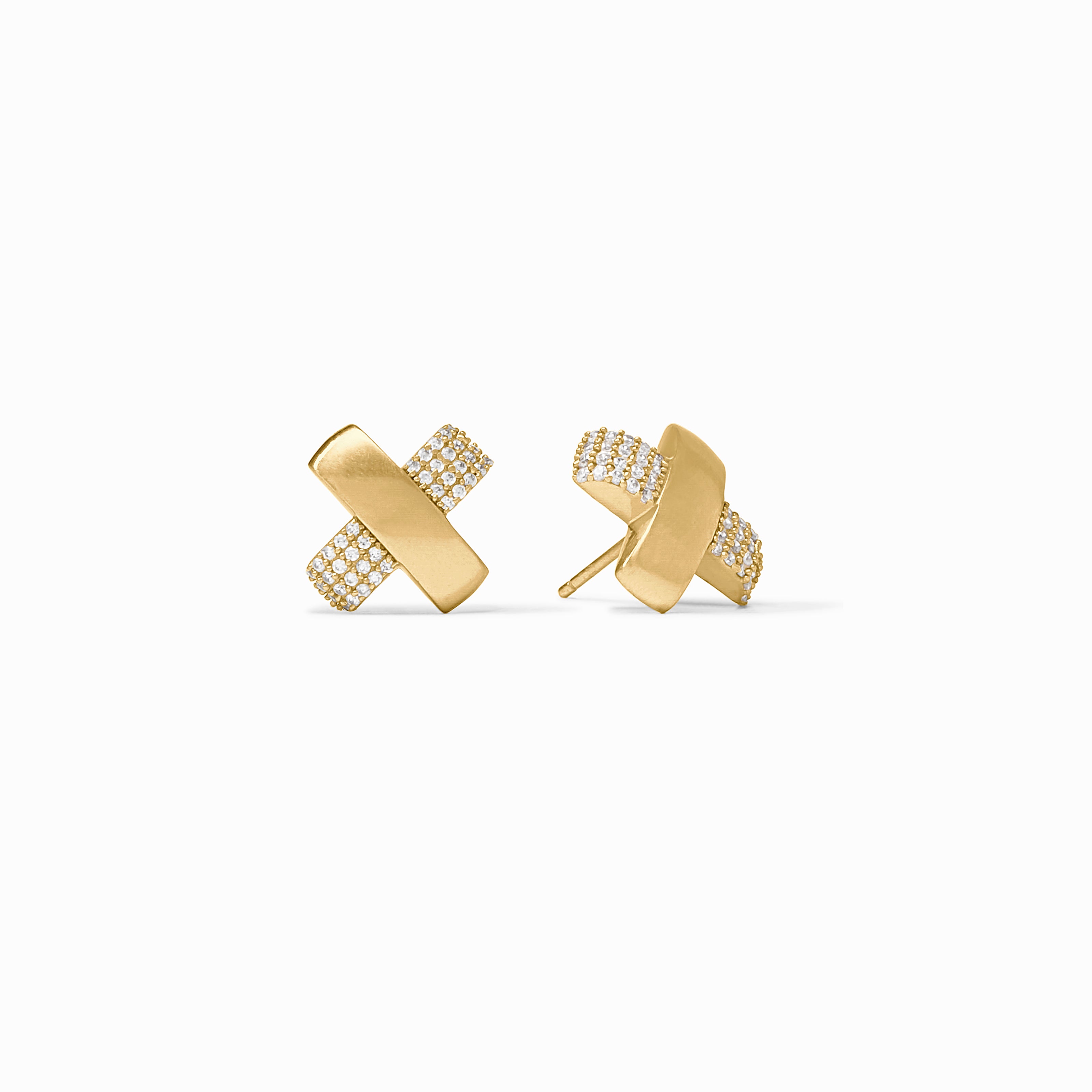 Catalina Gold X Stud Earrings | Julie Vos