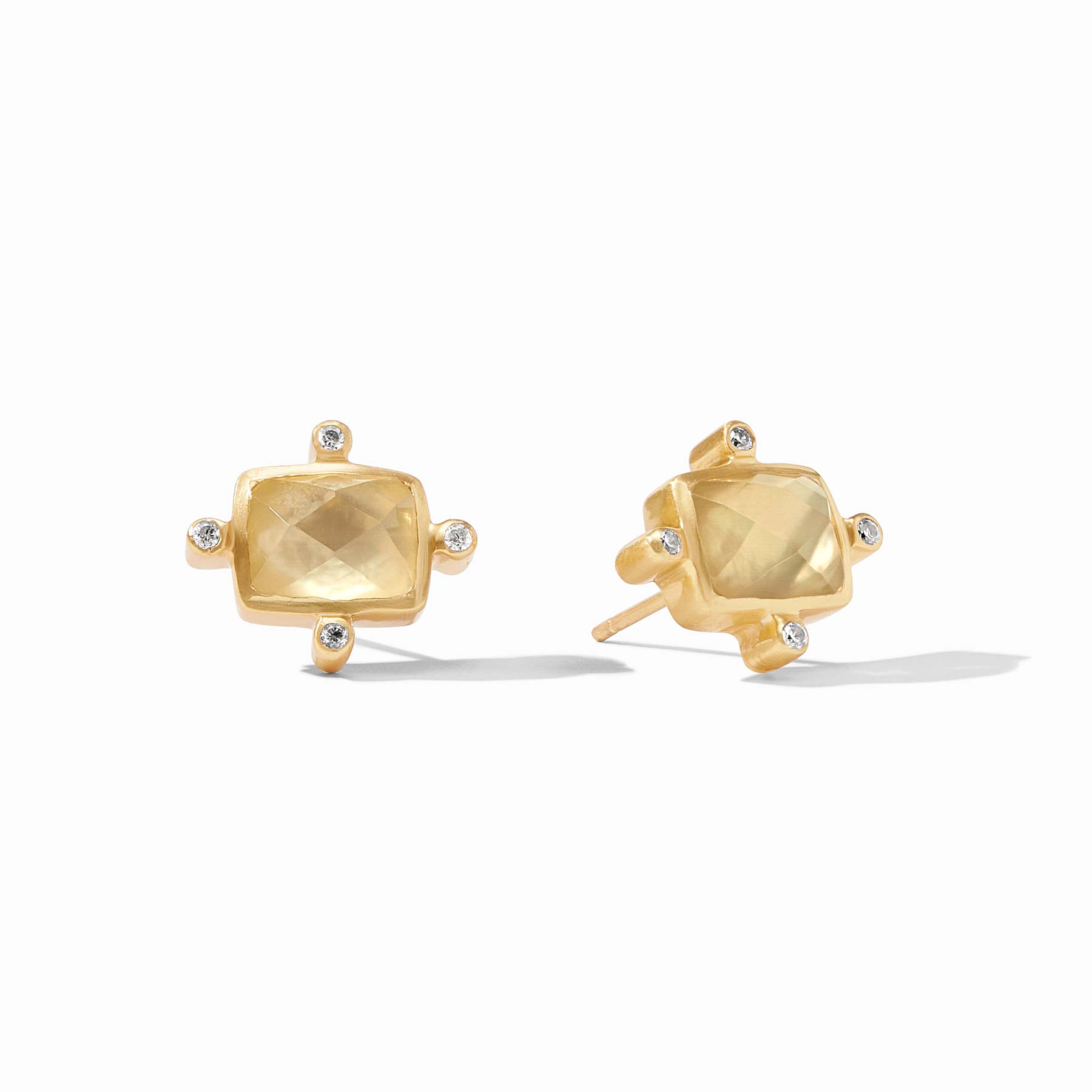 Clara Gold Stud Earrings Julie Vos