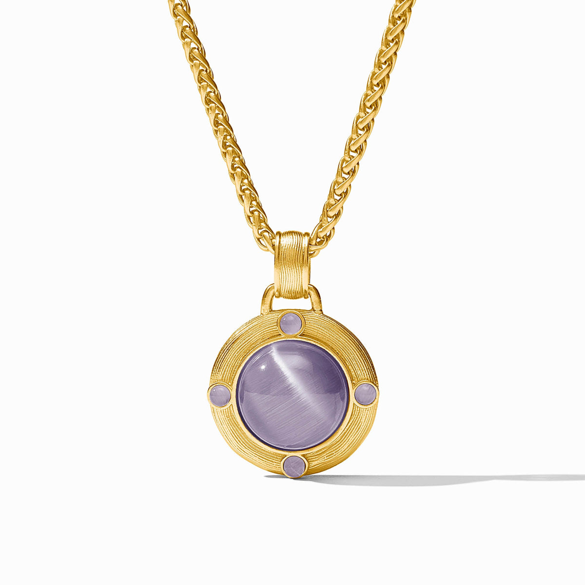 Julie Vos - Cobblestone Demi Necklace, Blue Cat's Eye