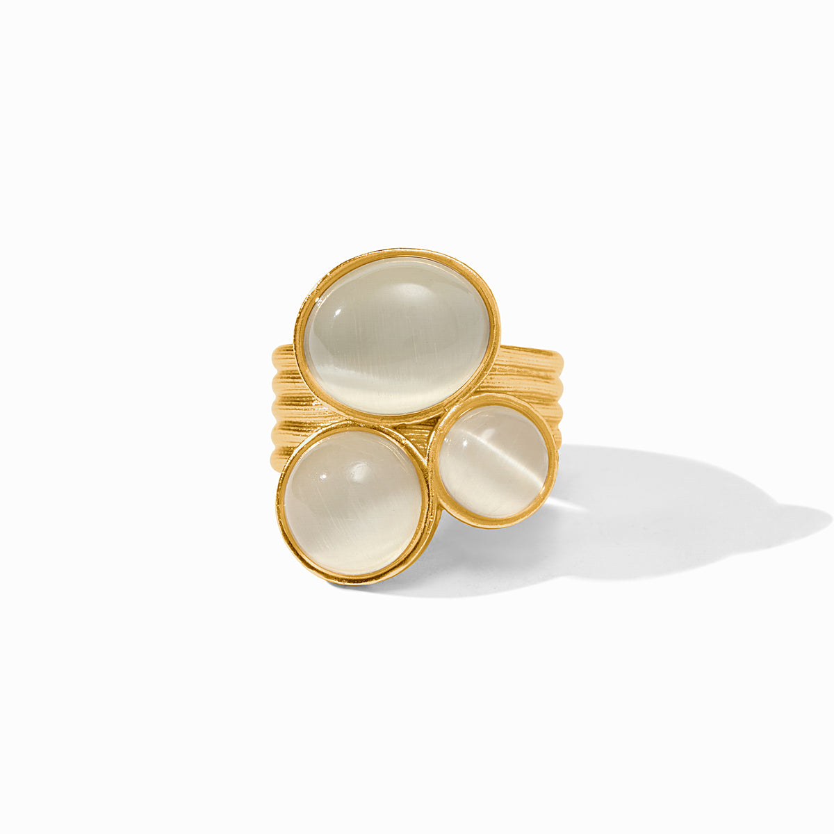 Julie Vos - Cobblestone Statement Ring, Ivory Cat's Eye / 9