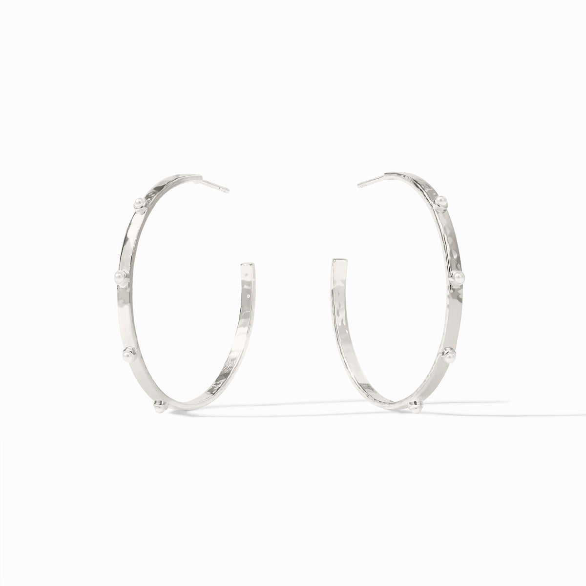 Crescent Stone Hoop