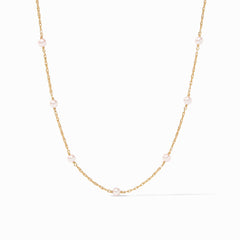 The Pink Delicate Station Necklace