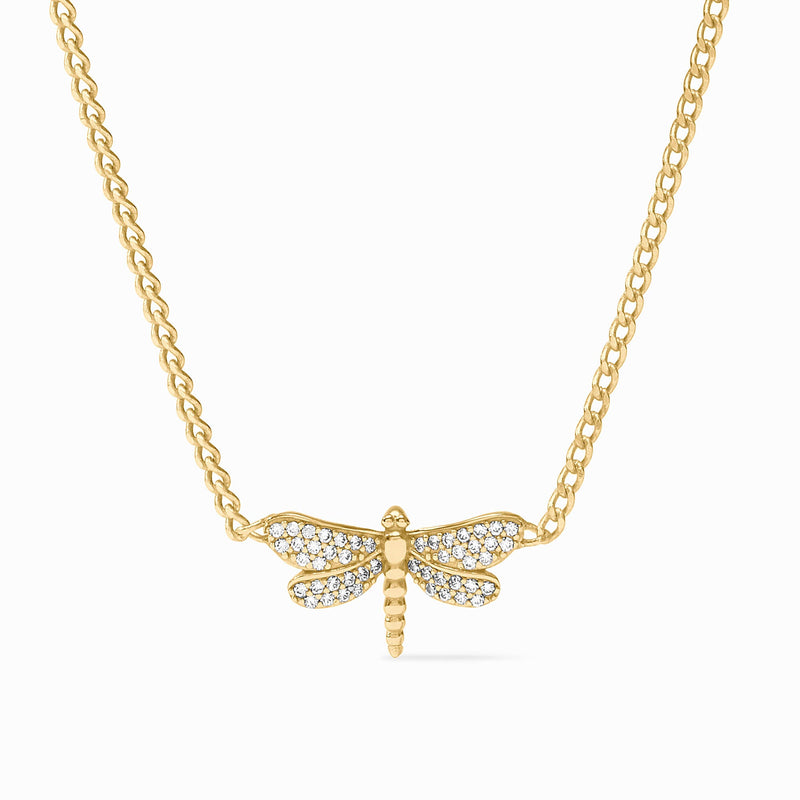 Dragonfly Pavé Delicate Necklace