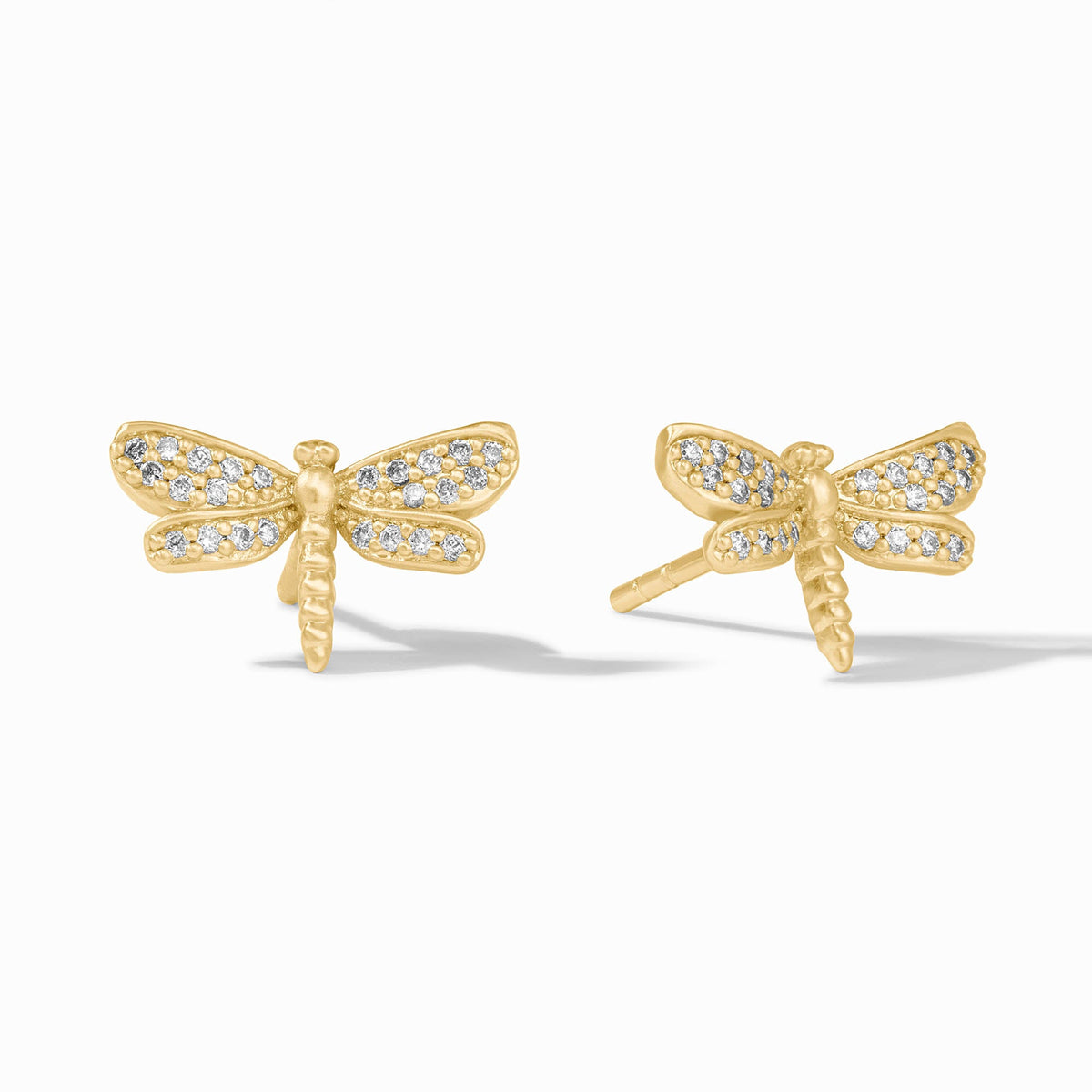 Dragonfly Pave Stud