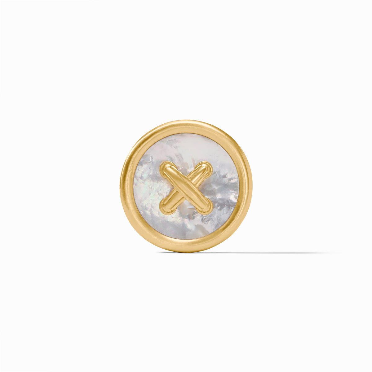 Julie Vos - Essex Button Brooch, Mother of Pearl