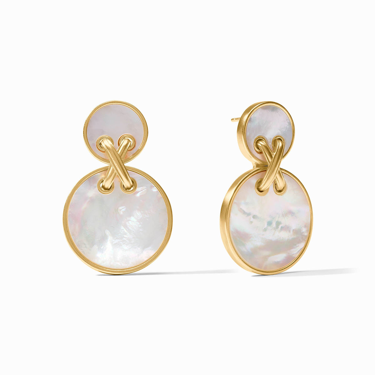 Julie Vos - Essex Statement Earring, Mother of Pearl