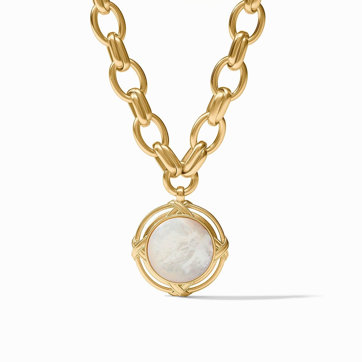 Julie Vos - Essex Statement Necklace, Mother of Pearl