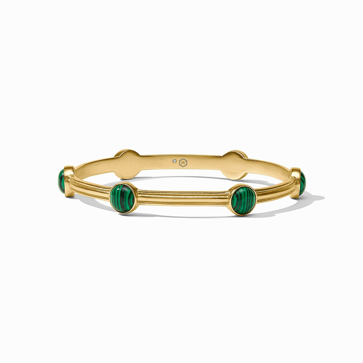 Julie Vos - Essex Stone Bangle, Malachite Green / Large