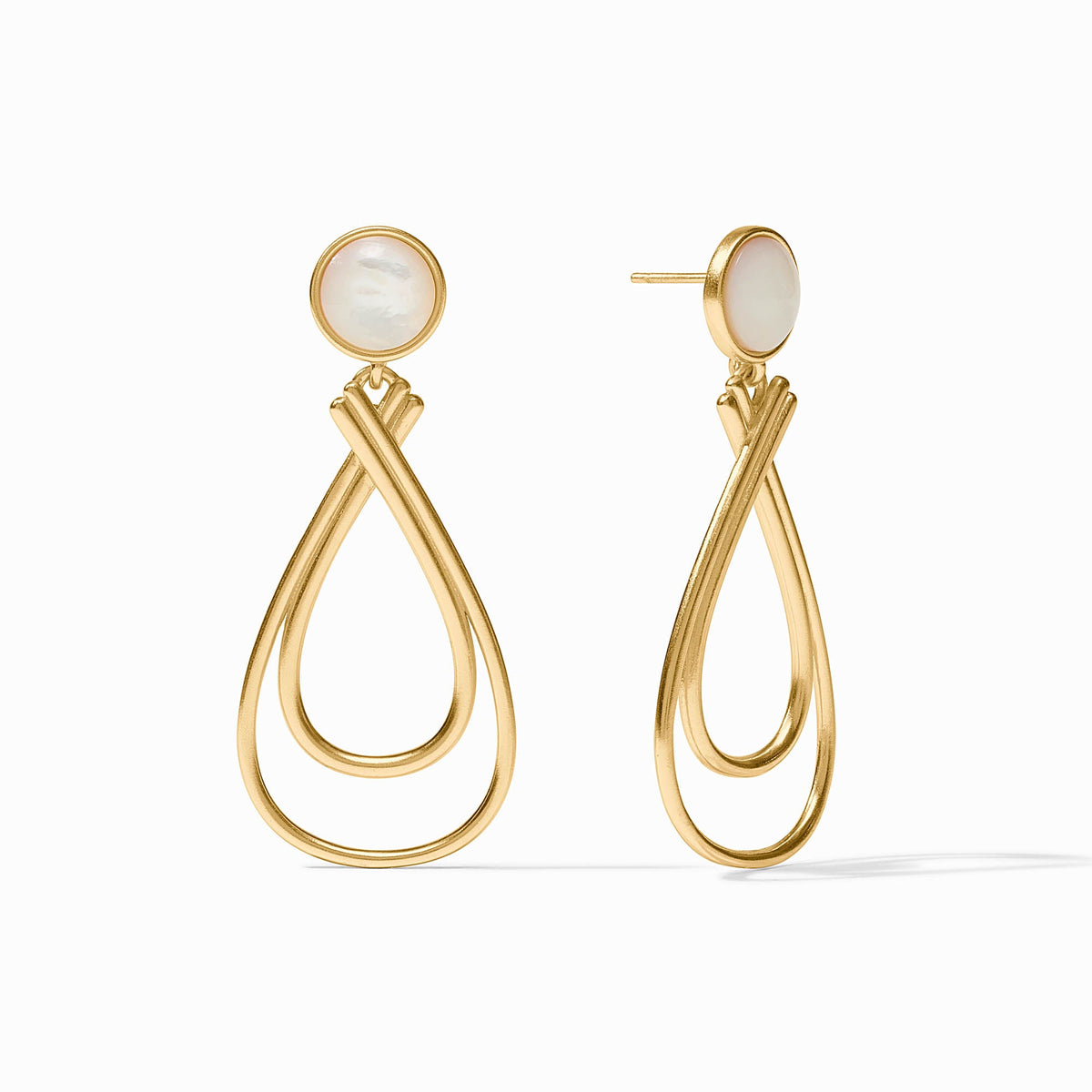 Julie Vos - Essex Stone Earring, Mother of Pearl