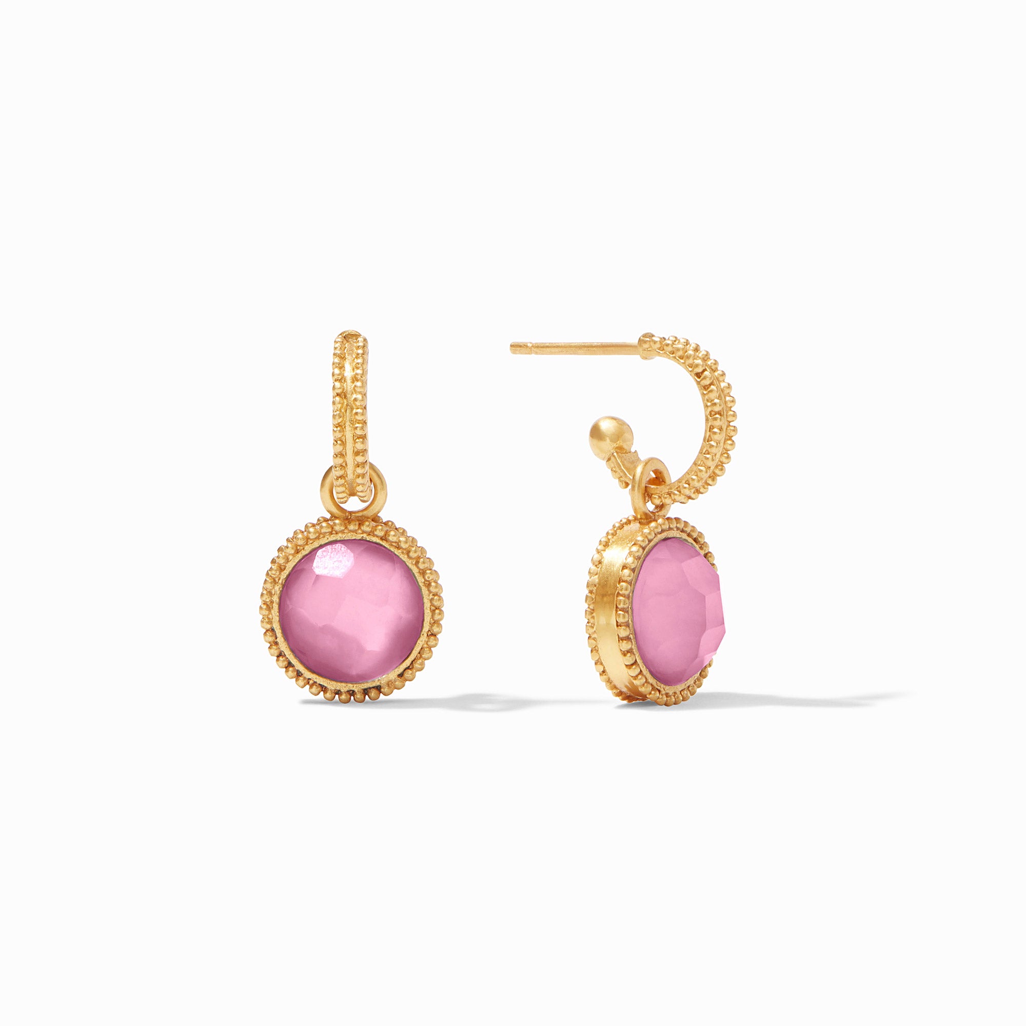 thumbnail image 2 of Forever 21 Long Hoop Chandelier Earrings - 8 Inch (21cm) Brass/Pink/Nude/Gold Boho Style 2 of 13