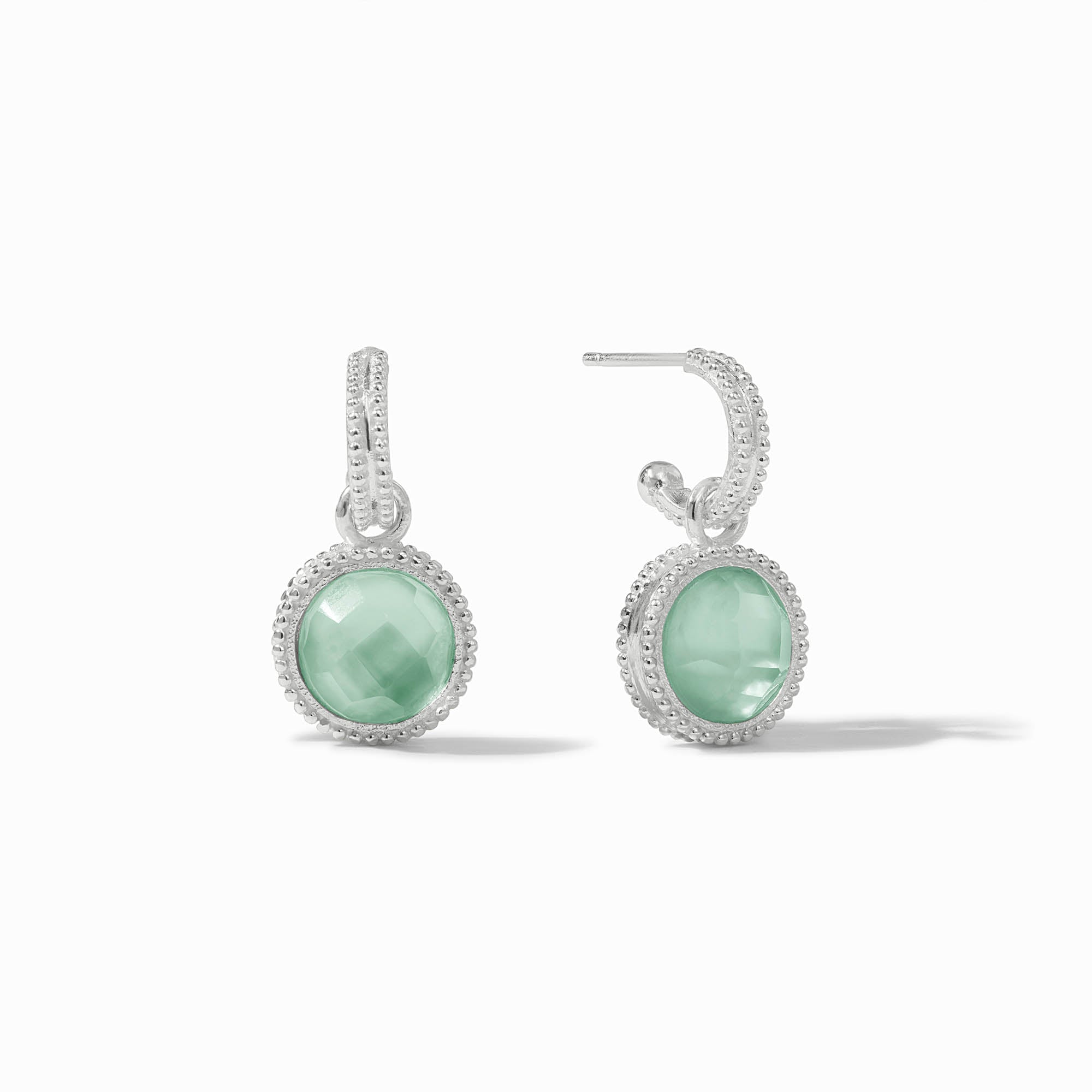 Fleur-de-Lis Hoop & Charm Earring