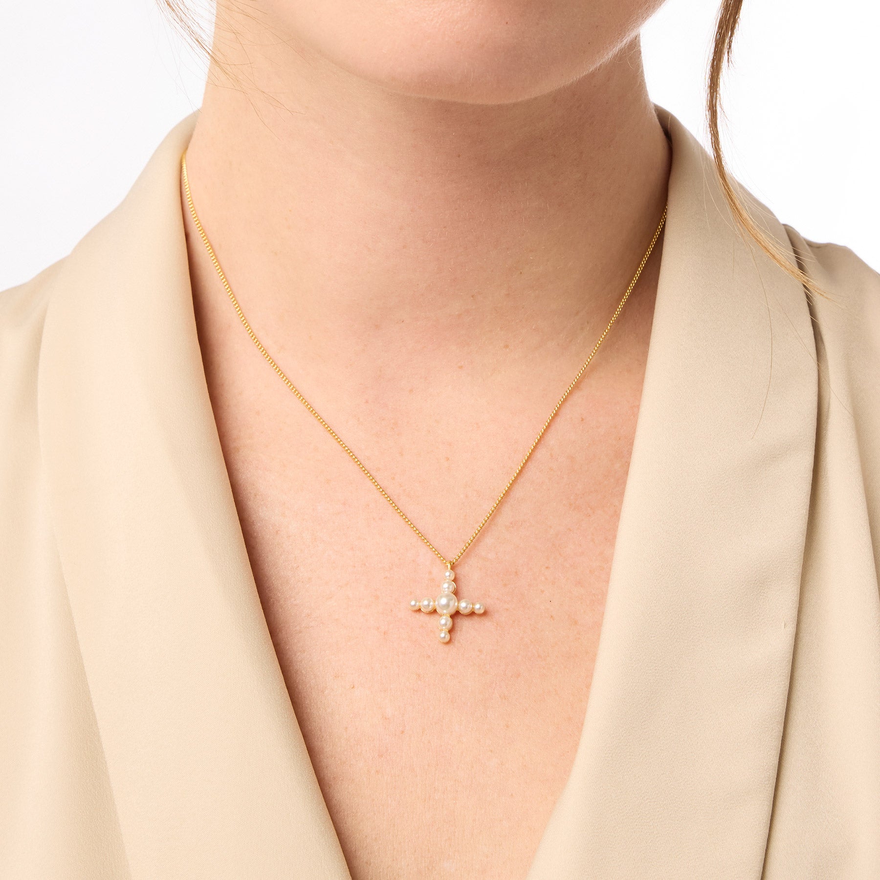 Gumdrop Cross Delicate Necklace | Julie Vos