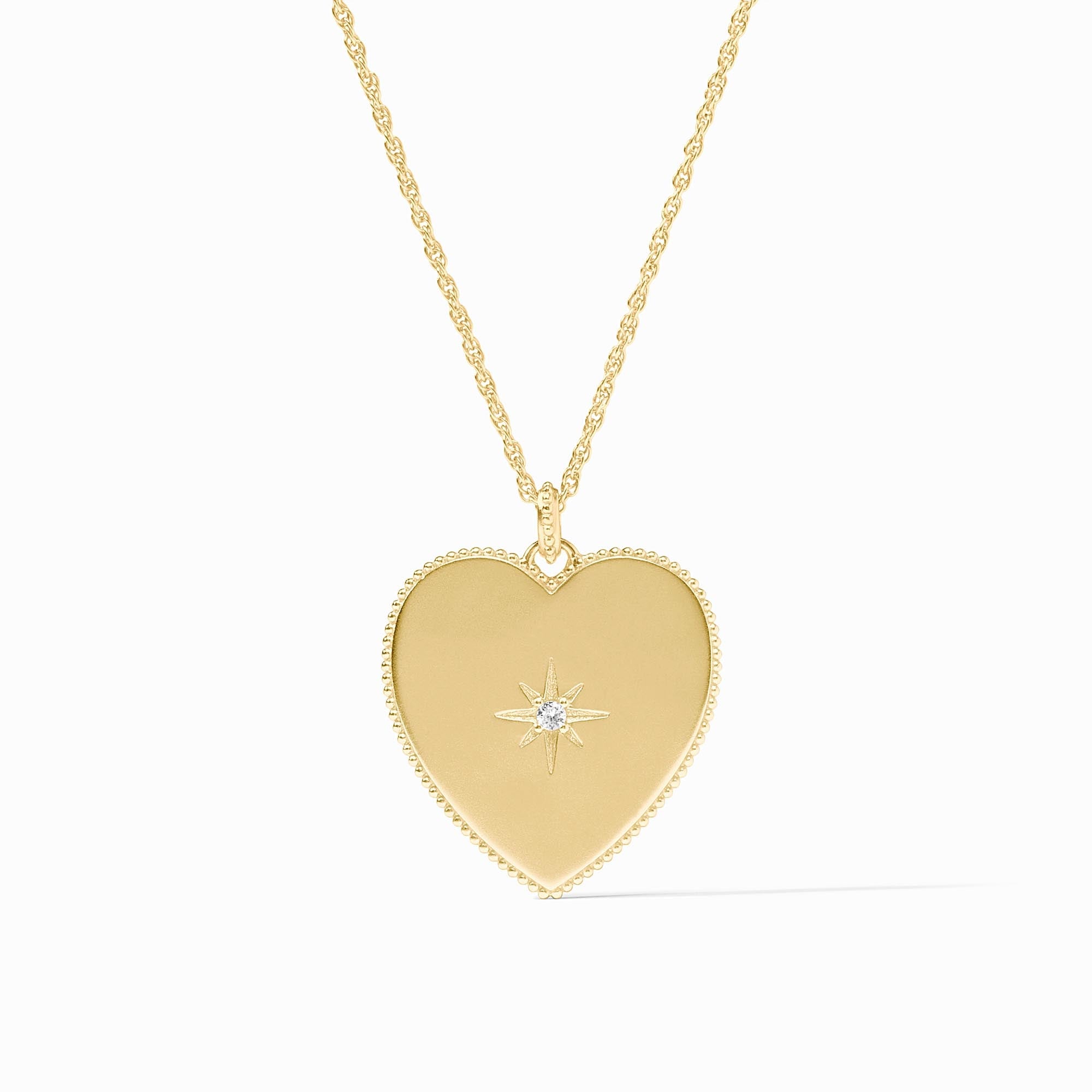 ödül(クリスタル/GOLD) MS.HEART NECKLACE Gold Heart Necklace | Julie Vos