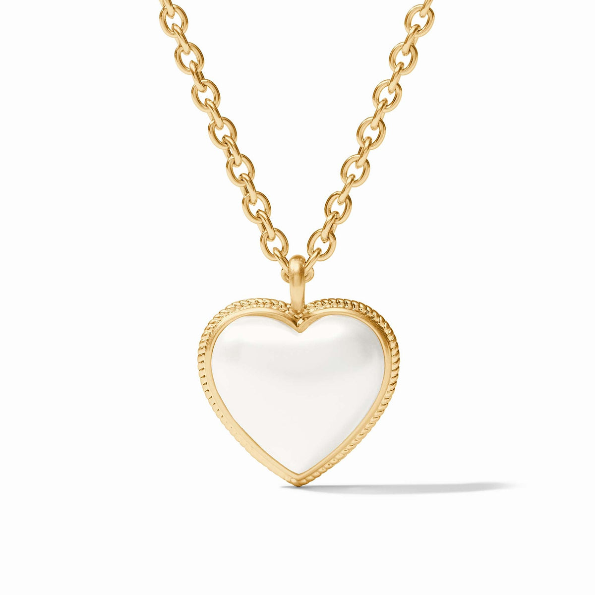 Julie Vos - Heart Pendant, Pearl