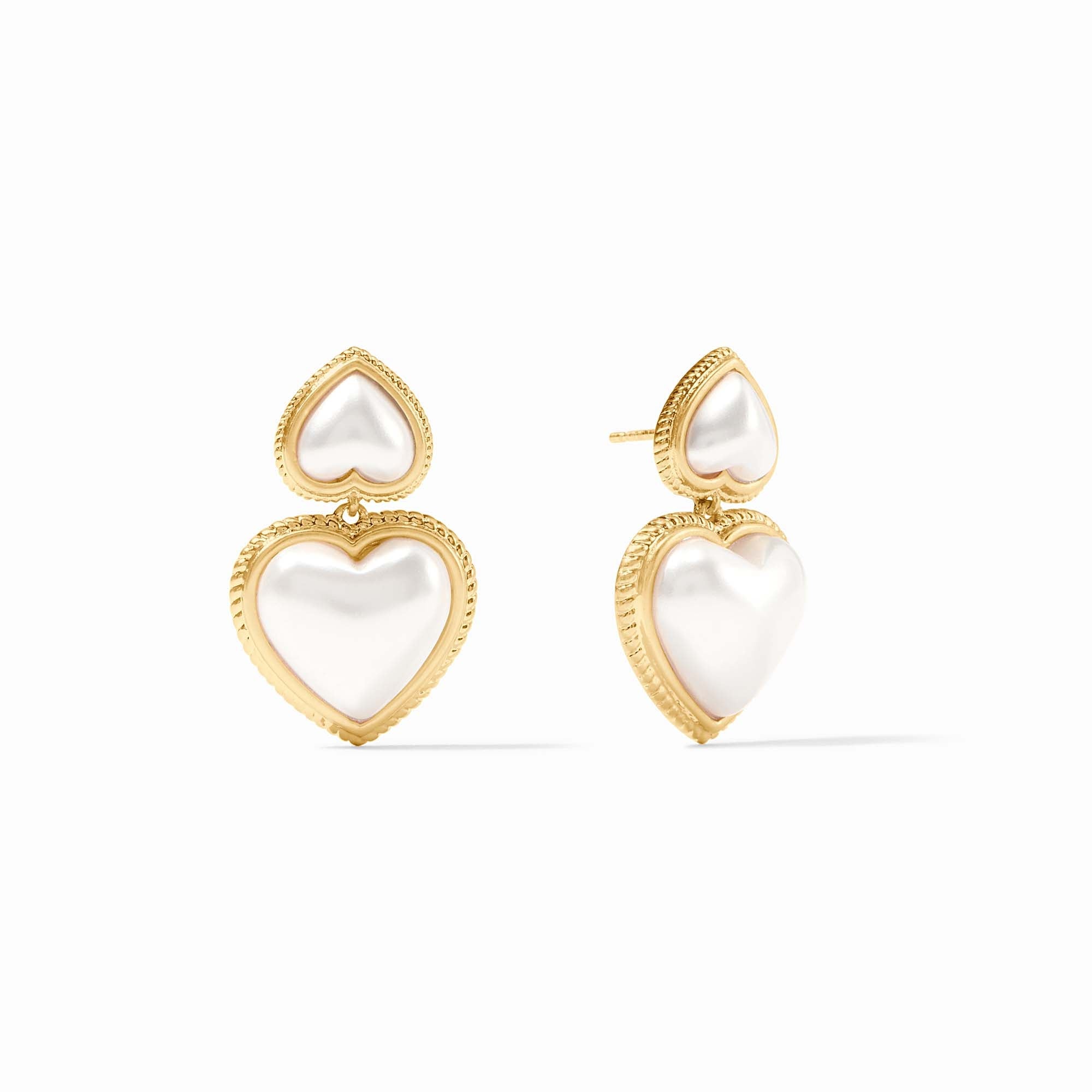 Scroll Top Mother of Pearls Drop Earrings Scroll Top Mother of Pearls Drop Earrings