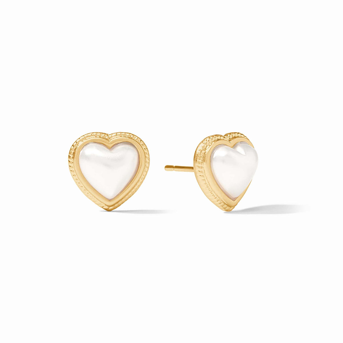 Julie Vos - Heart Stud, Pearl