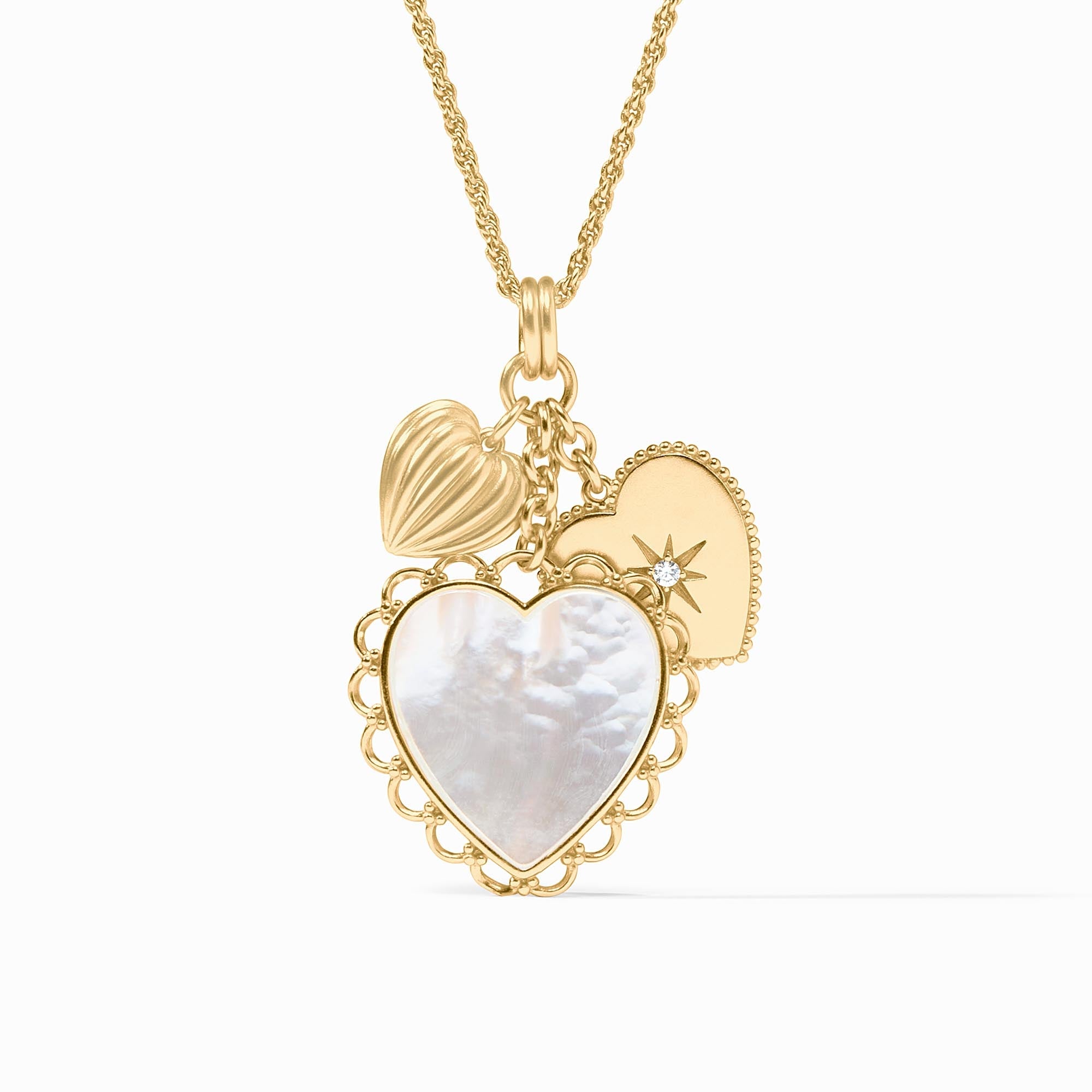 Heart Trio Charm Pendant | Julie Vos
