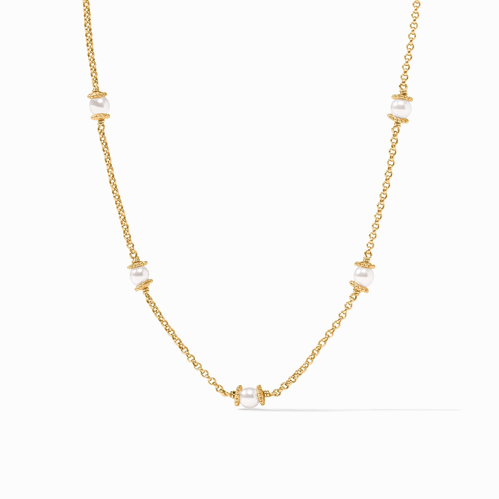 PRY GROUND シュウト001-GRADATION-NECKLACE Hydra Delicate Station Gold Necklace | Julie Vos