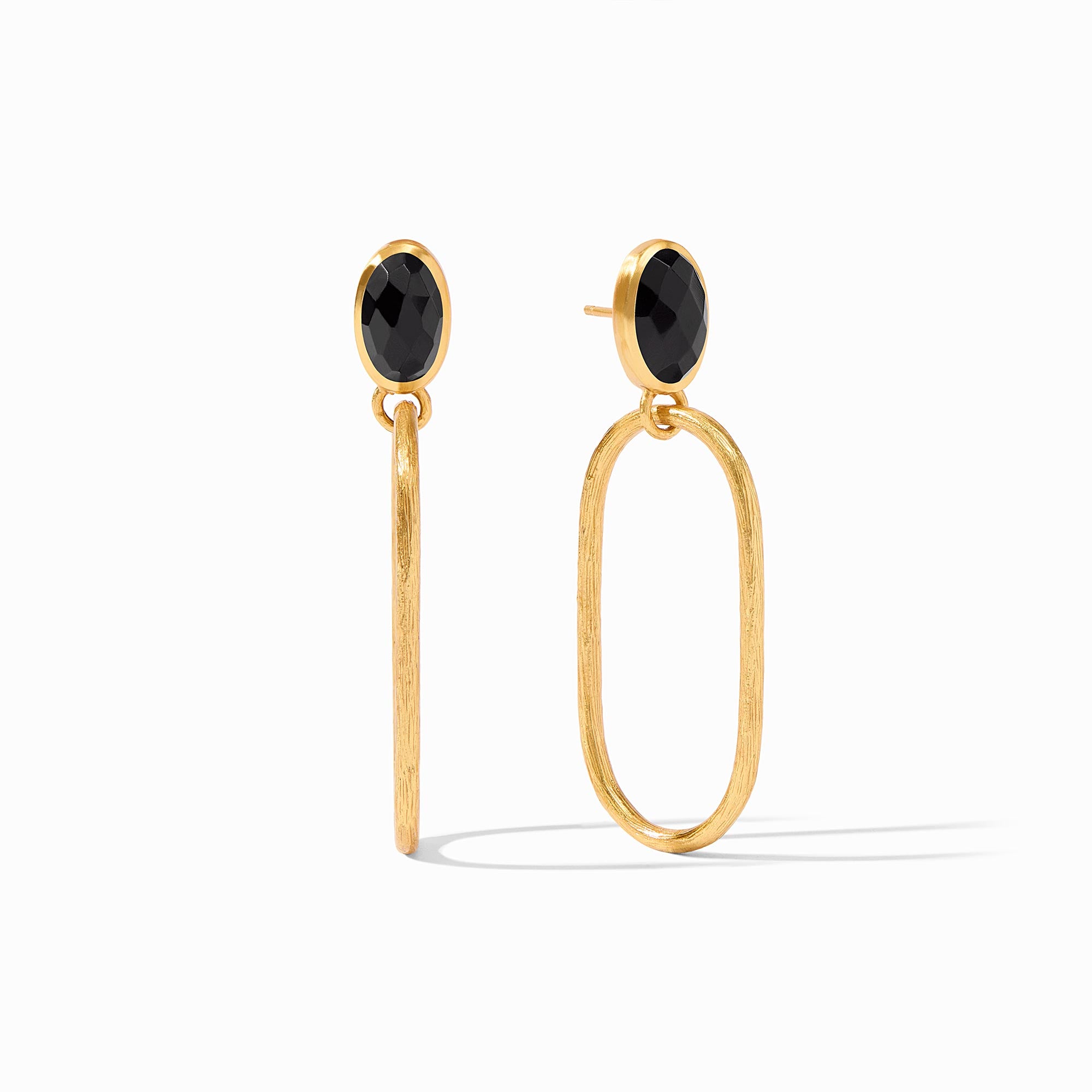 Julie Vos - Ivy Statement Earring, Obsidian Black