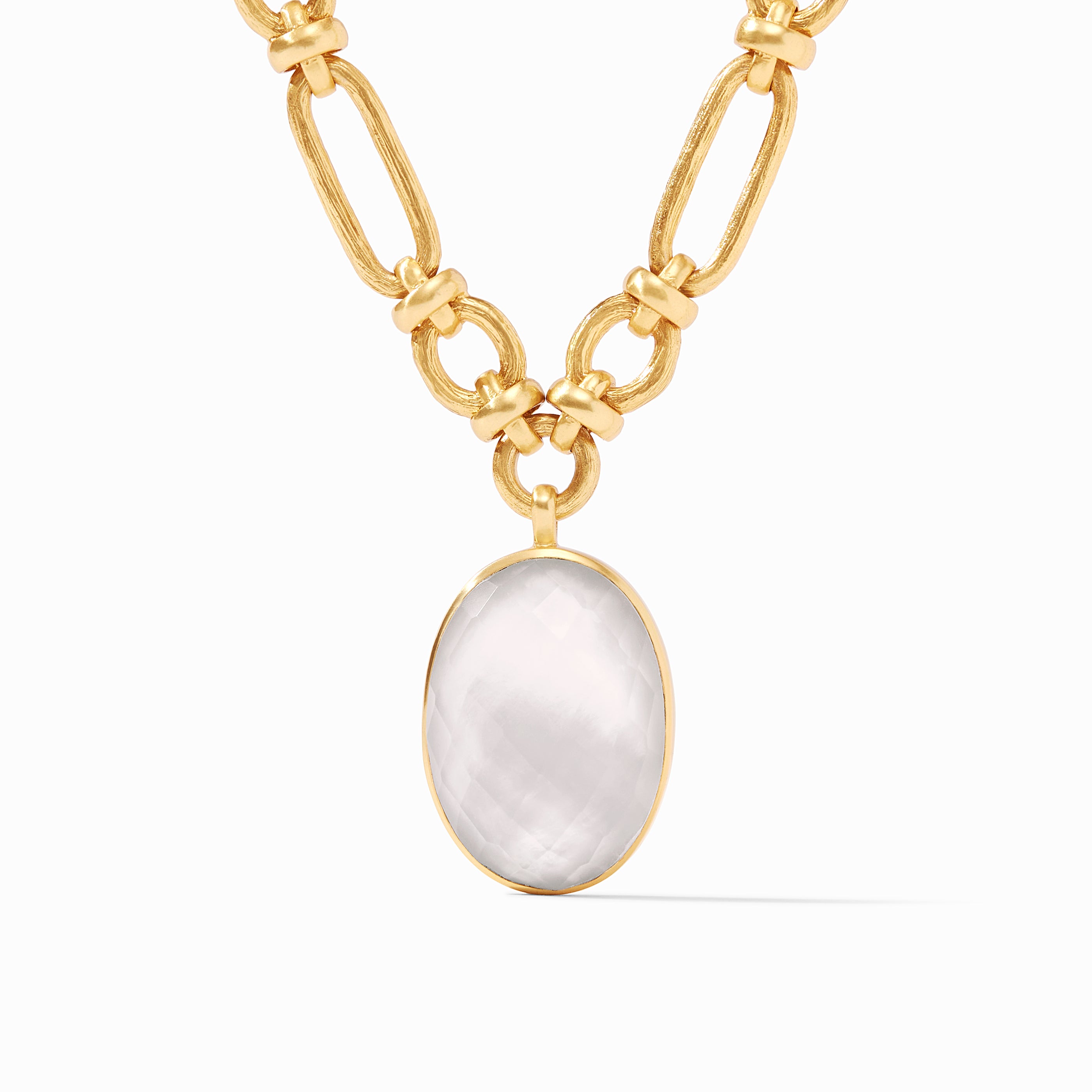 Julie Vos - Ivy Statement Necklace, Iridescent Clear Crystal