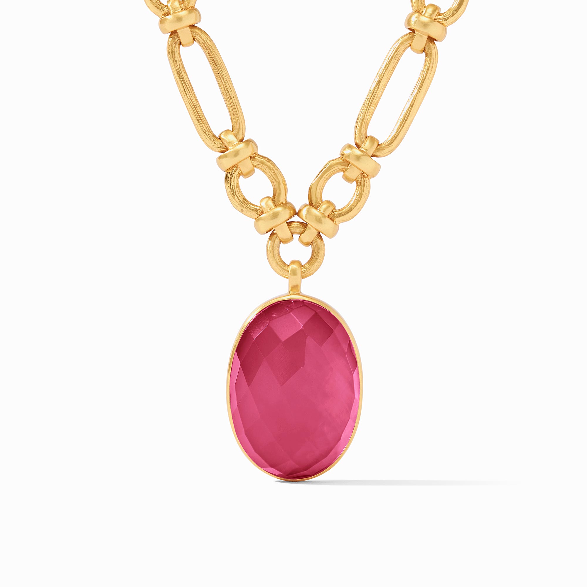 Julie Vos - Ivy Statement Necklace, Iridescent Raspberry