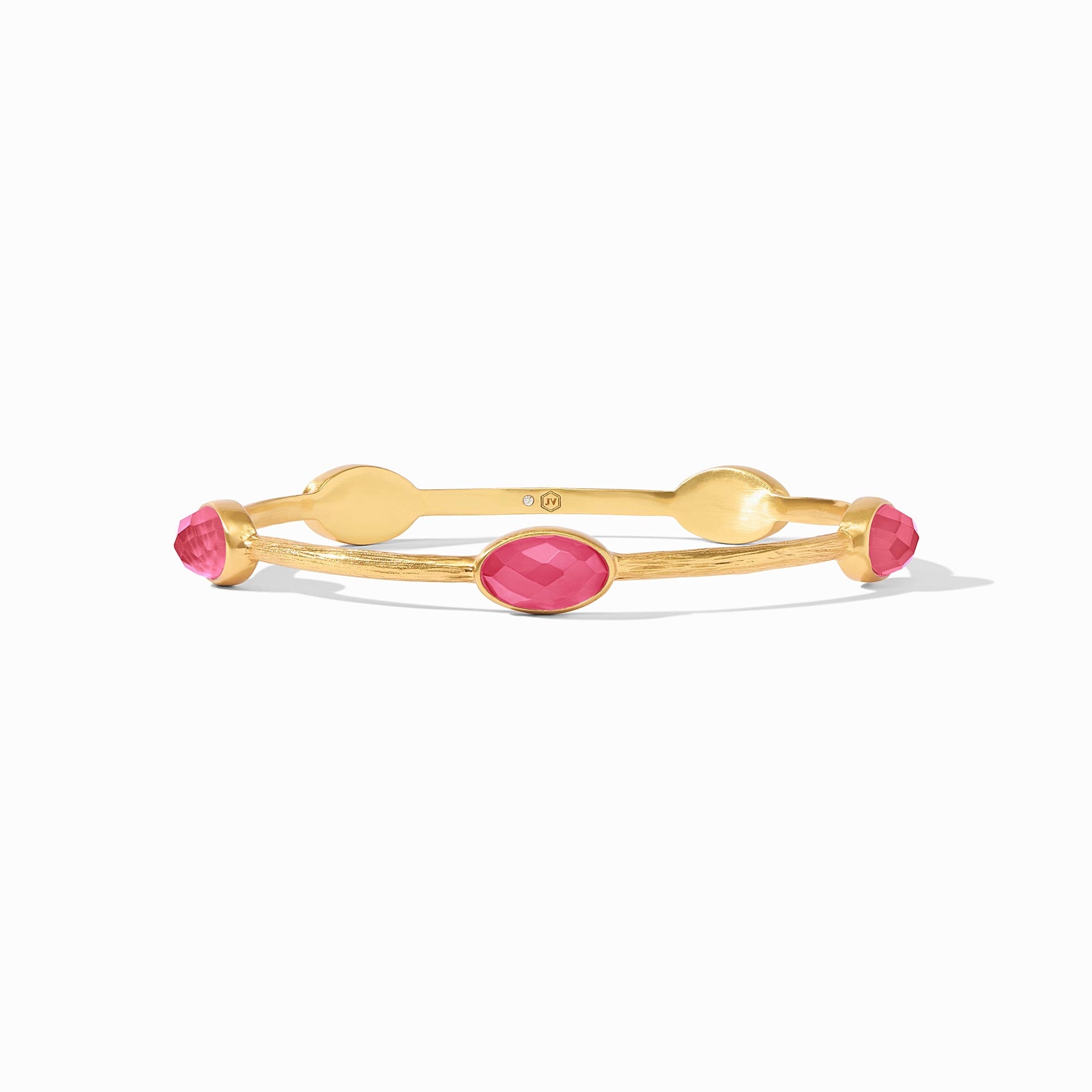 Julie Vos - Ivy Stone Bangle, Iridescent Raspberry / Large