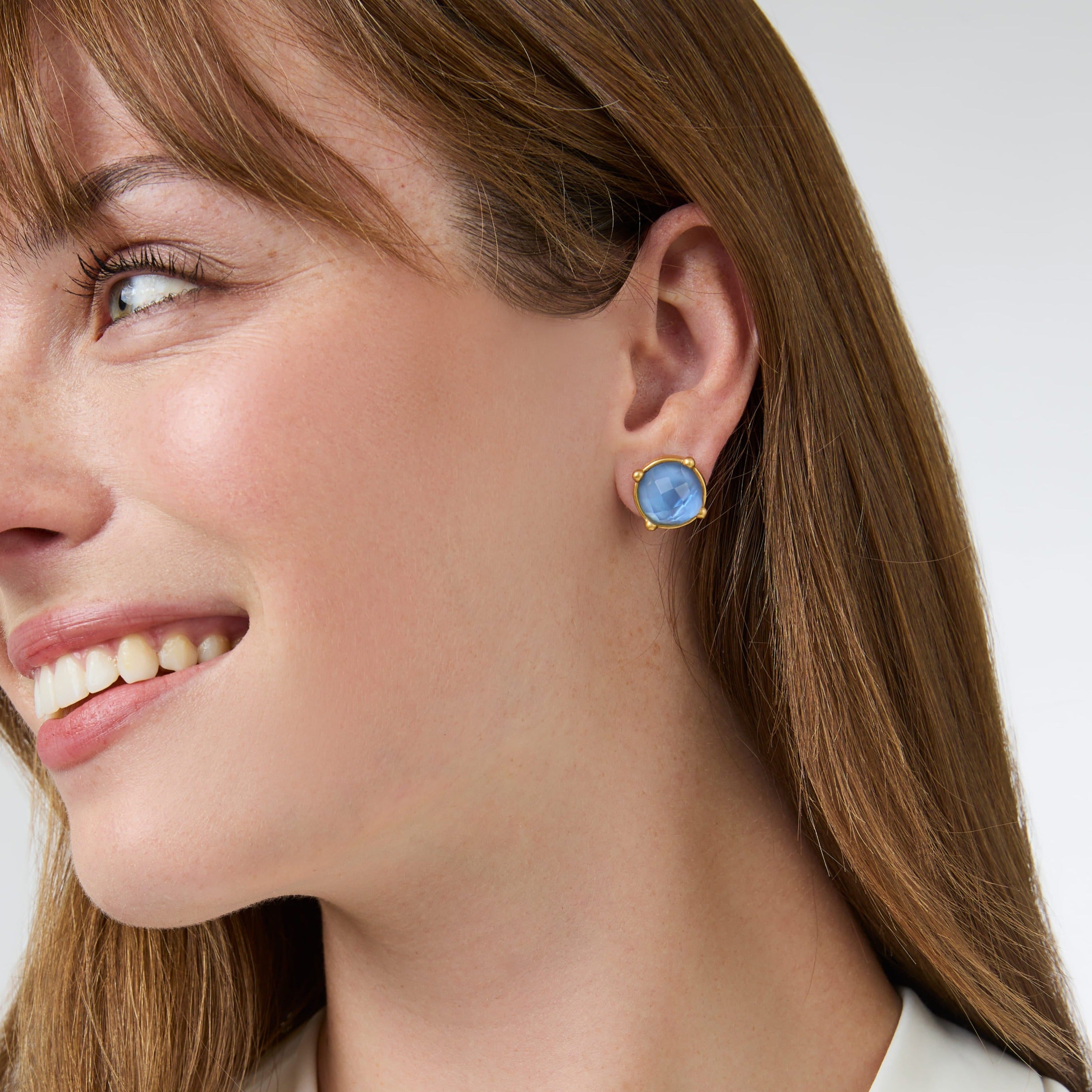 Gold Honey Stud Earrings Julie Vos