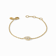 Birthstone Teardrop Delicate Bracelet - Diamond - CZ - April