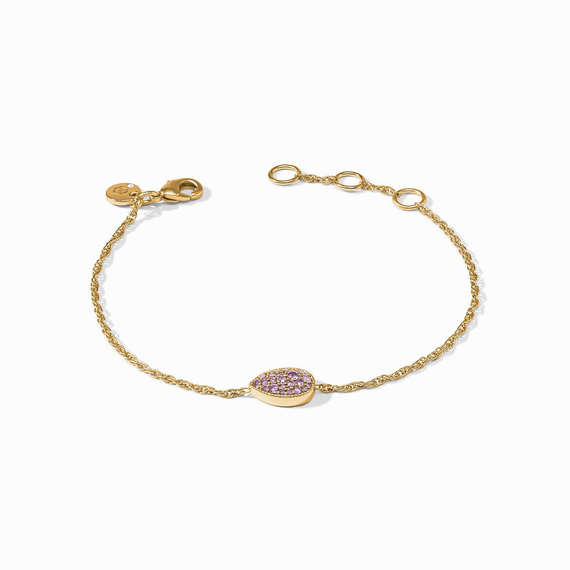 Pavé Teardrop Delicate Bracelet