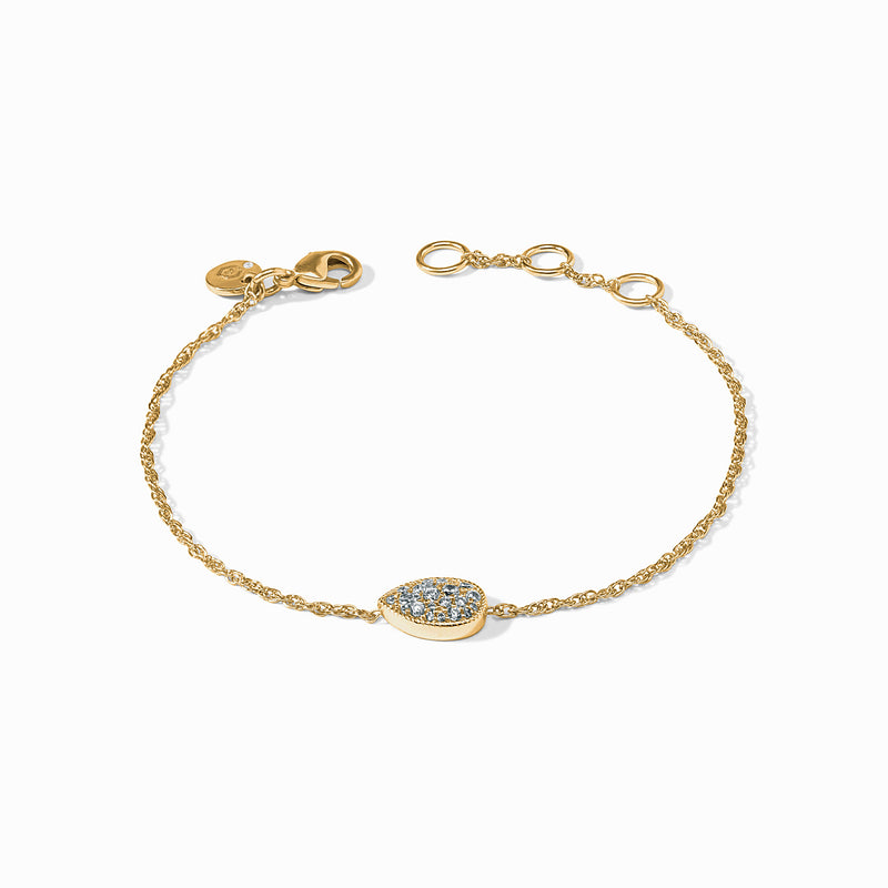 Pavé Teardrop Delicate Bracelet