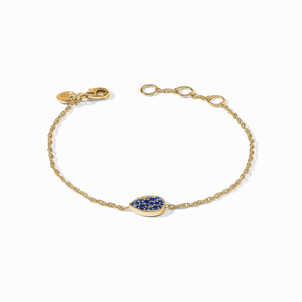 Birthstone Teardrop Delicate Bracelet - Sapphire - September