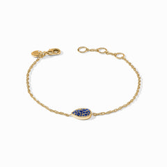 Birthstone Teardrop Delicate Bracelet - Sapphire - September