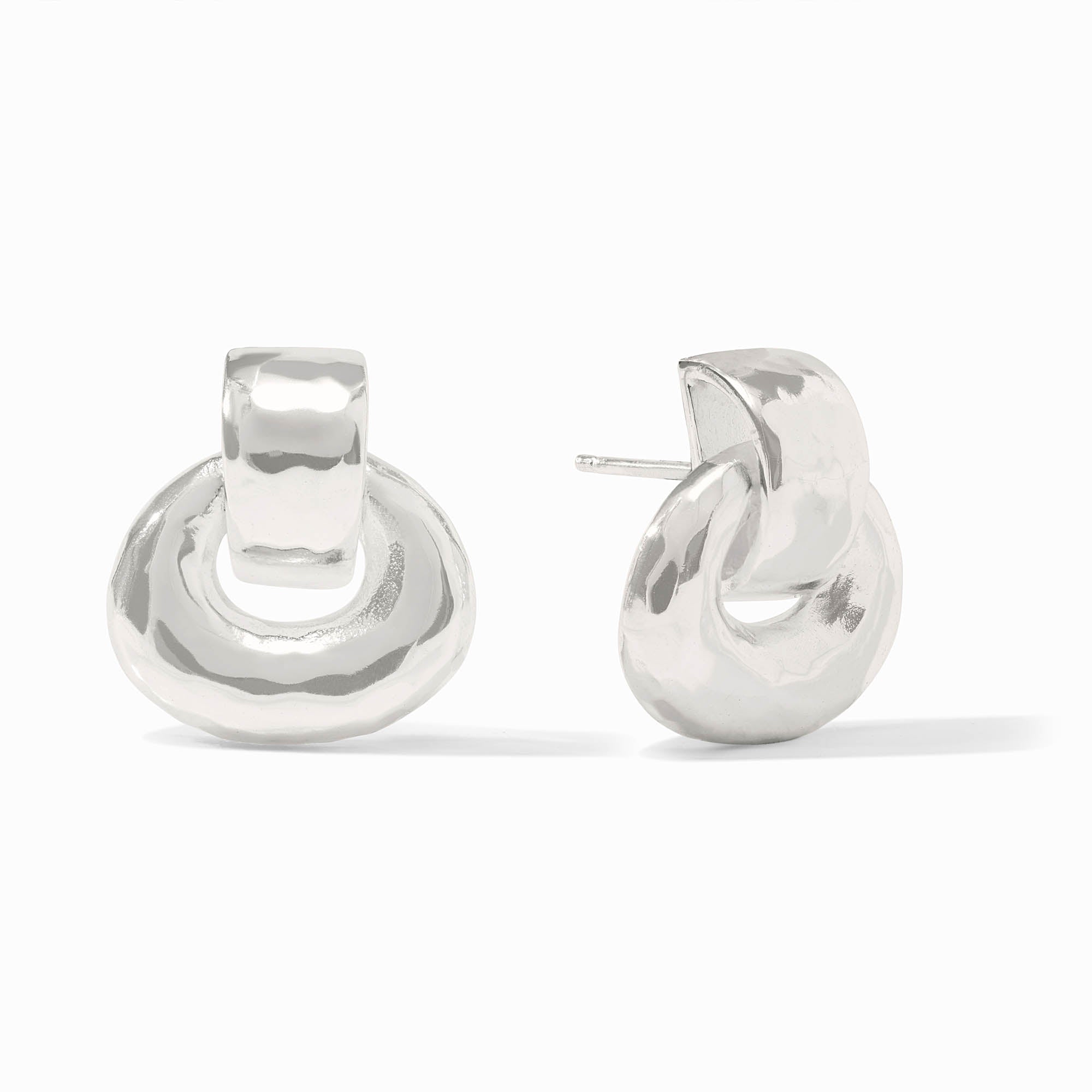 Avalon Demi Doorknocker Silver Earring | Julie Vos