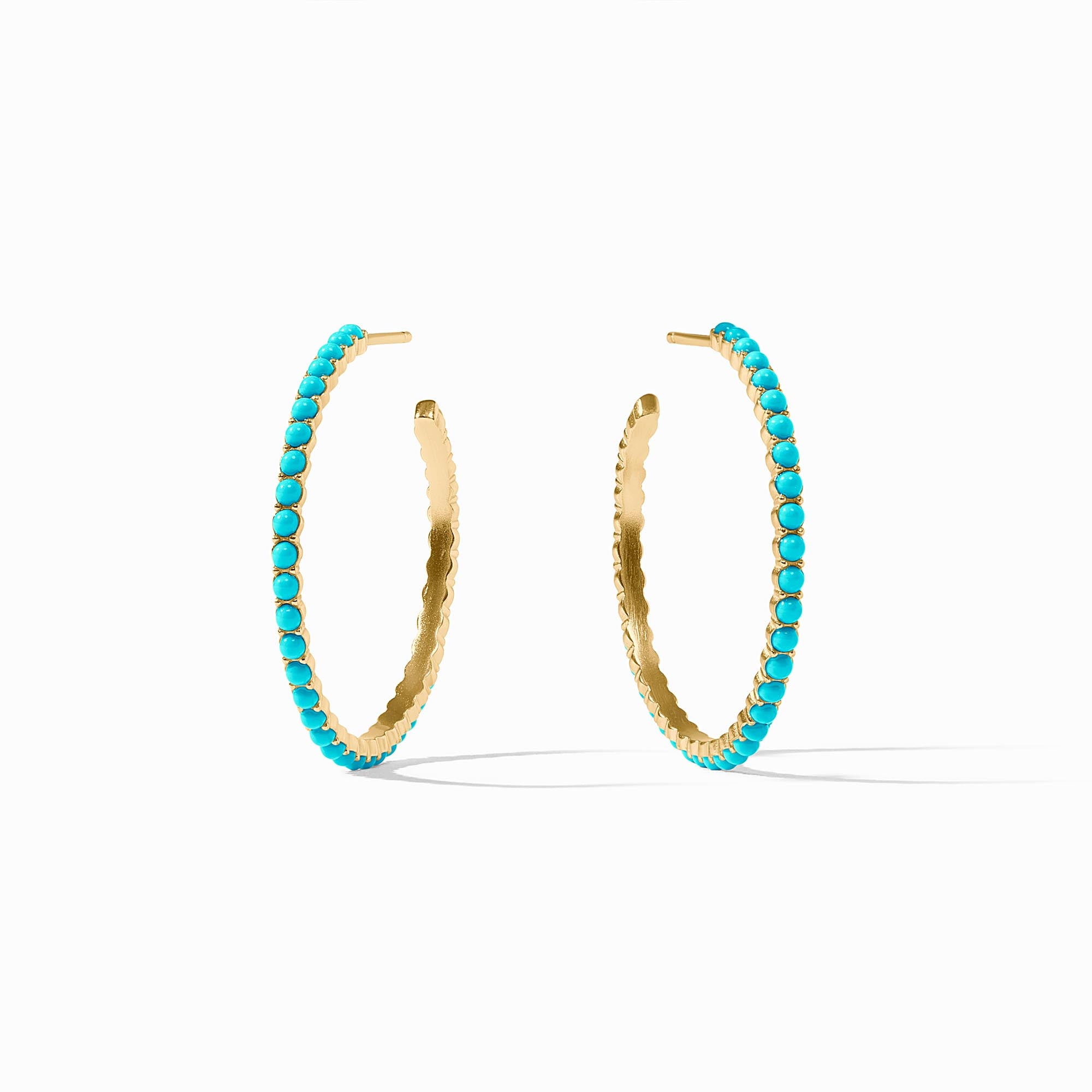 Juliet Pearl & Gold Hoop Earrings | Julie Vos