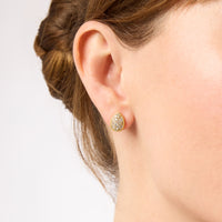 Pavé Teardrop Stud