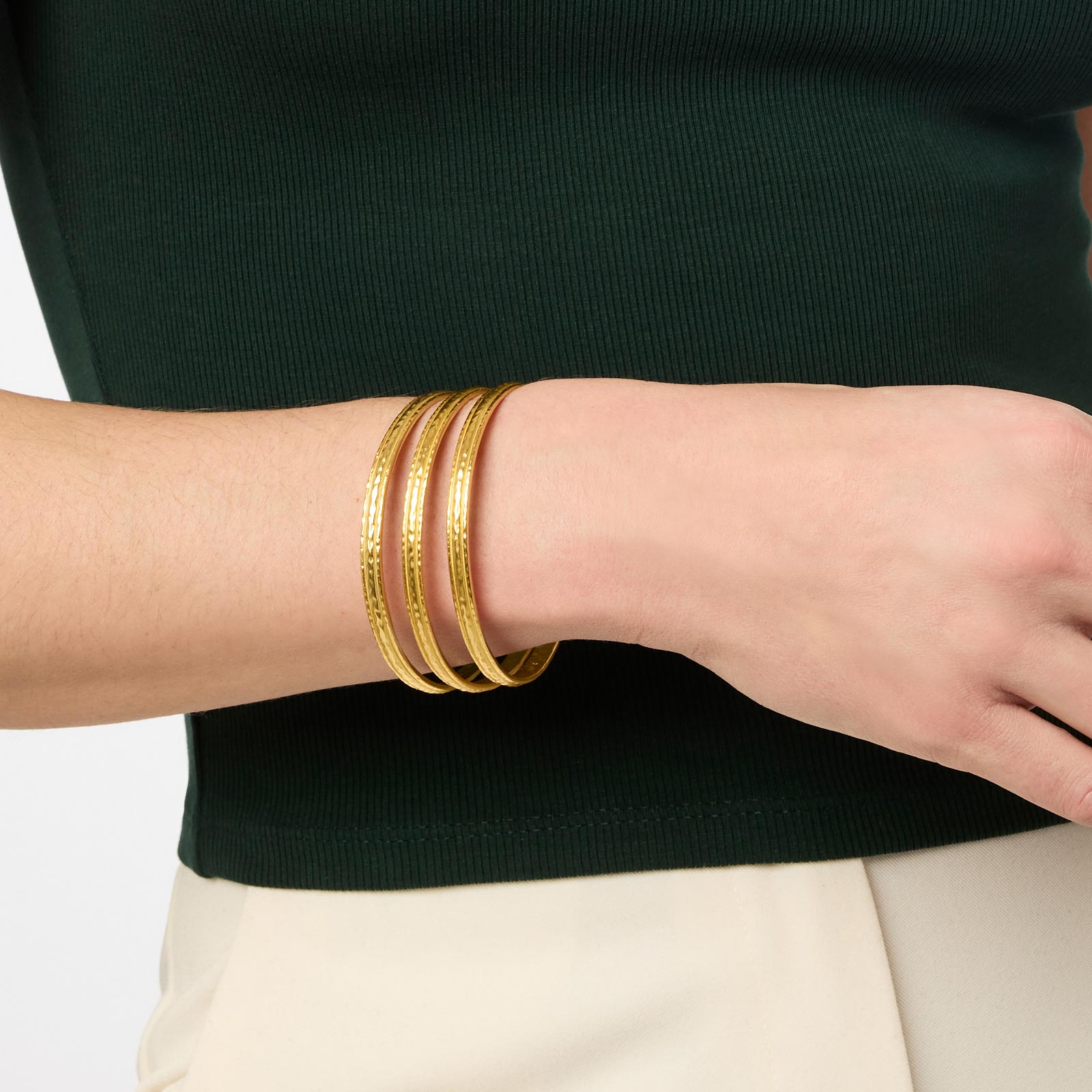 Madison Gold Bangle Bracelet | Julie Vos