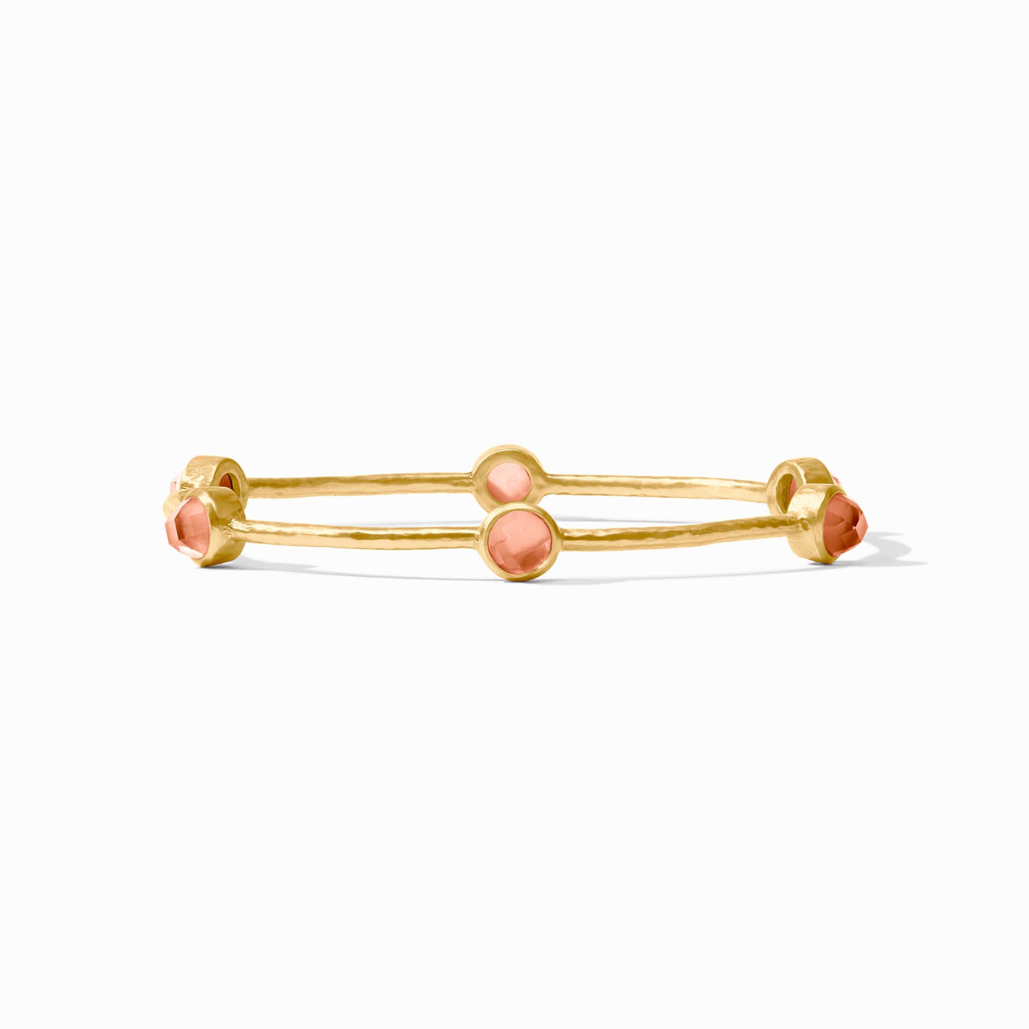 Milano Luxe Stone Gold Bangle Bracelet | Julie Vos
