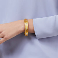 Monaco Stone Hinge Bangle