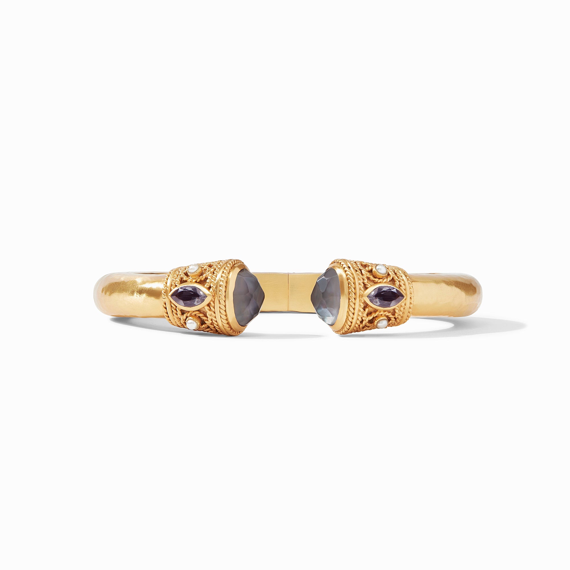 Julie Vos - Monaco Demi Cuff, Iridescent Charcoal Blue