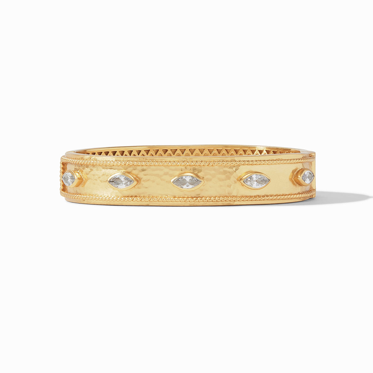 Julie Vos - Monaco Hinge Bangle, Cubic Zirconia