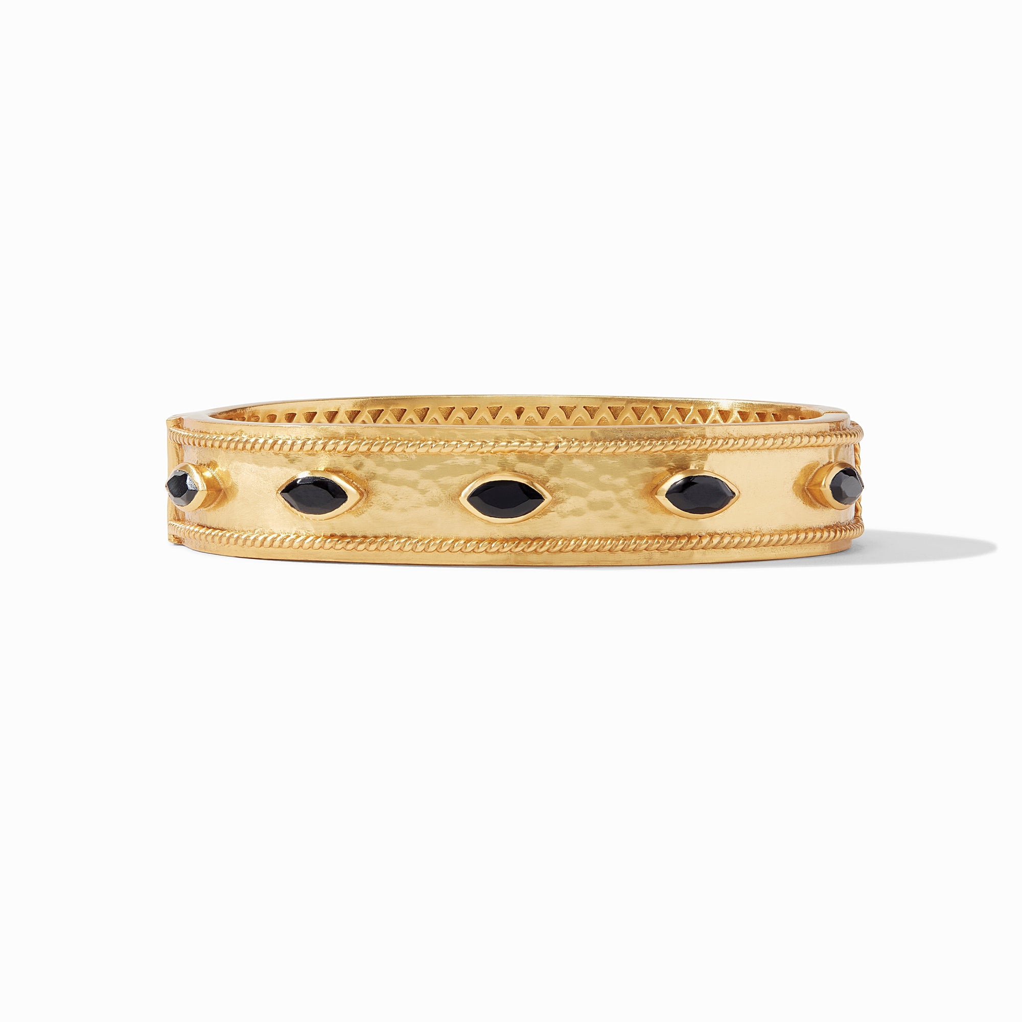 Julie Vos - Monaco Hinge Bangle, Obsidian Black