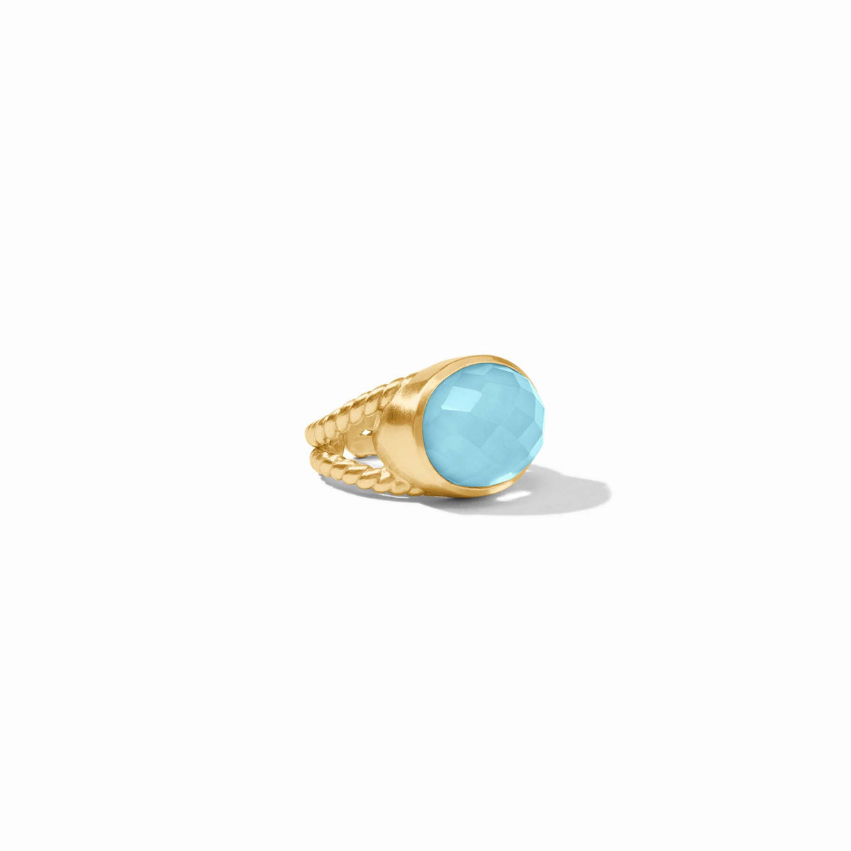 Julie Vos - Nassau Statement Ring, Iridescent Capri Blue / 8