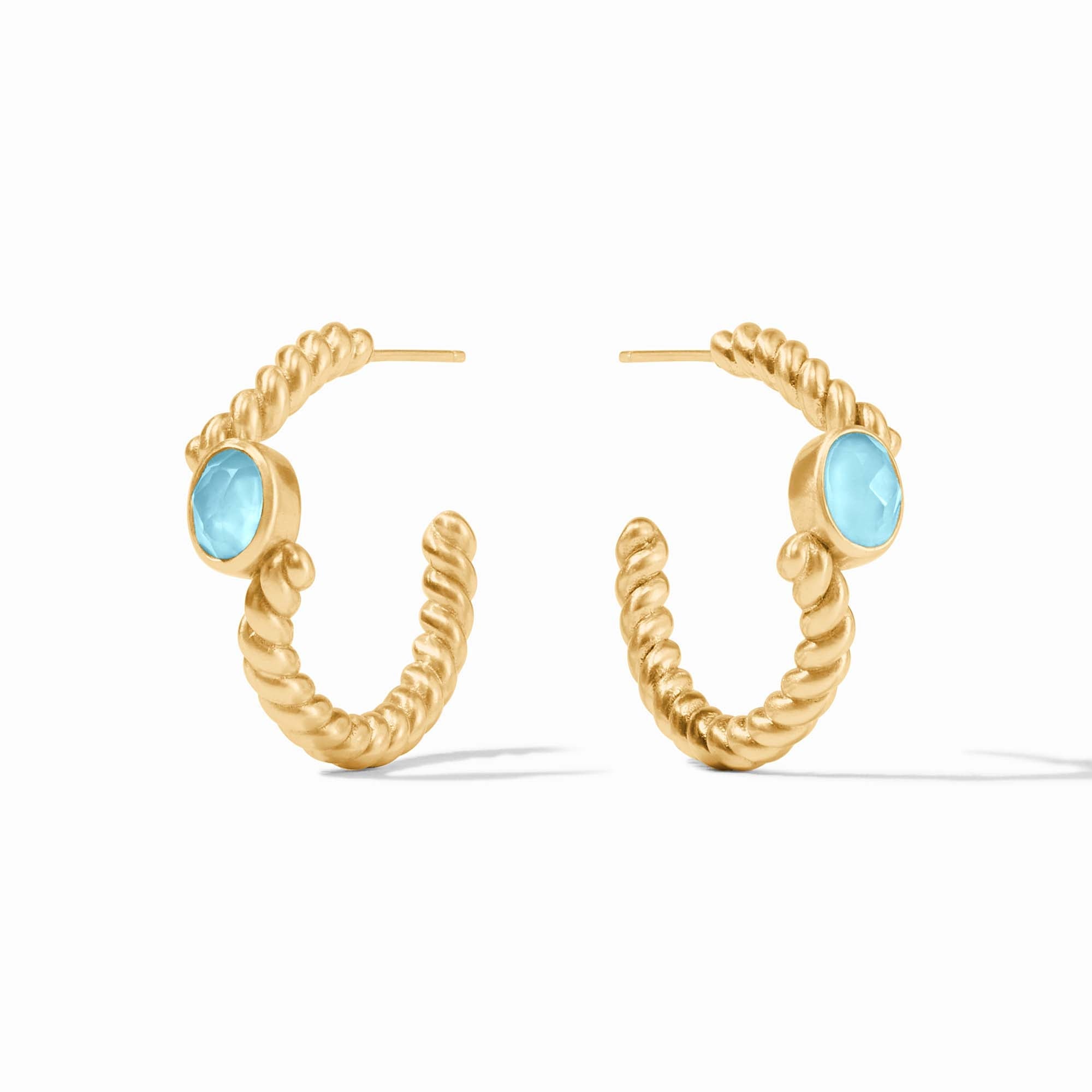 Nassau Stone Hoop Earrings | Julie Vos