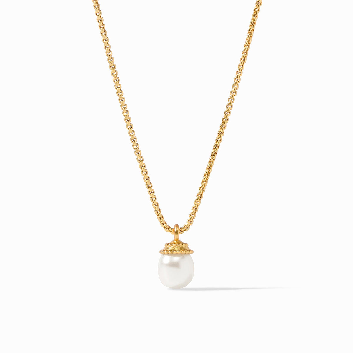 Julie Vos - Noel Pearl Solitaire Necklace, Pearl