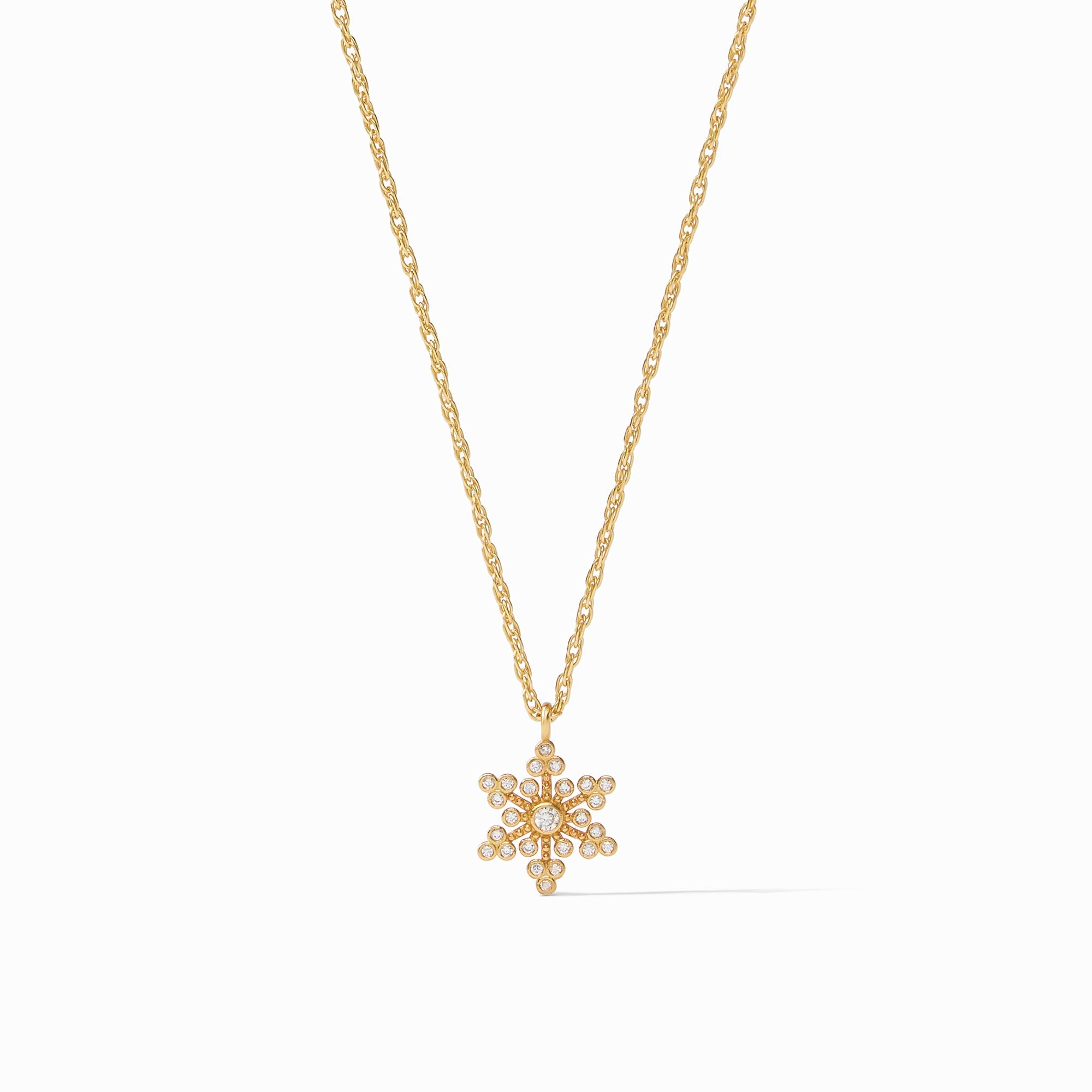 Julie Vos - Noel Star Solitaire Necklace, Cubic Zirconia
