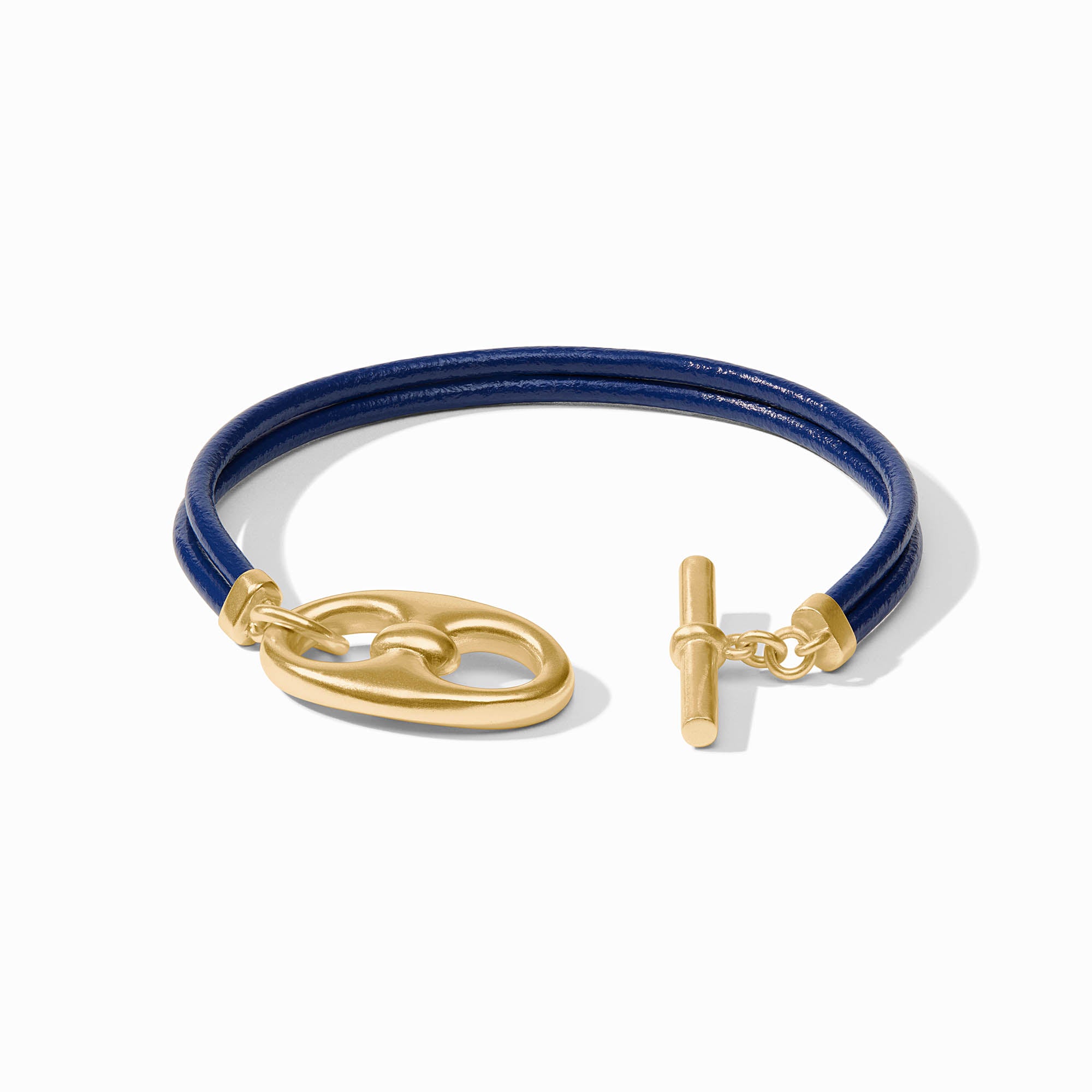 Julie Vos - Pensacola Leather Cord Bracelet, Navy