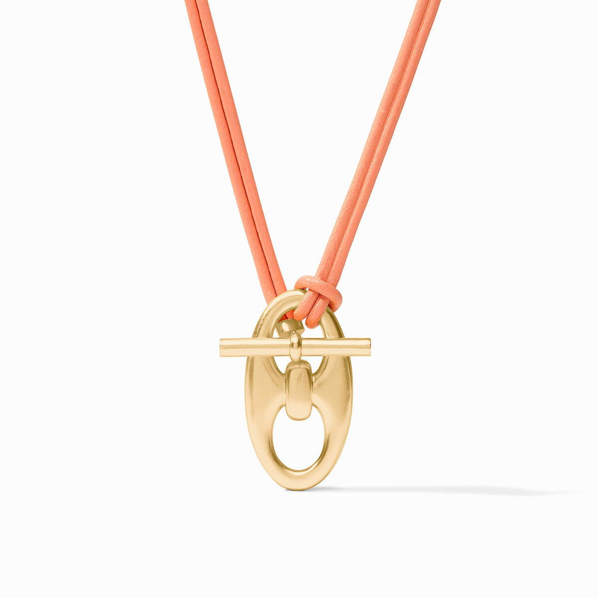 Julie Vos - Pensacola Leather Cord Necklace, Melon