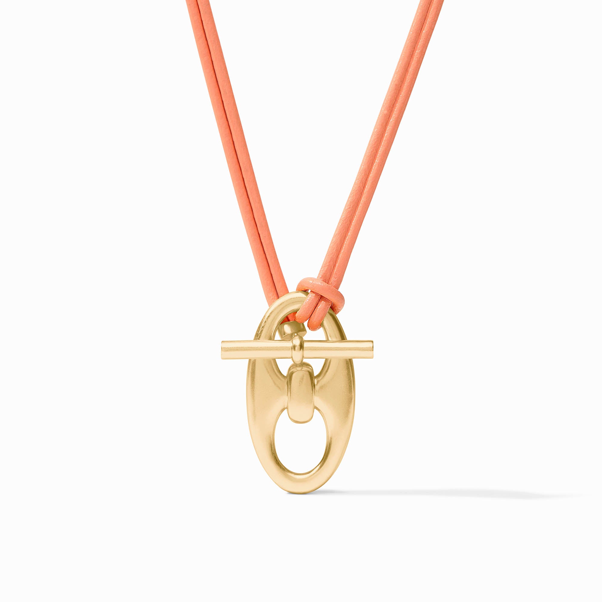 Julie Vos - Pensacola Leather Cord Necklace, Melon